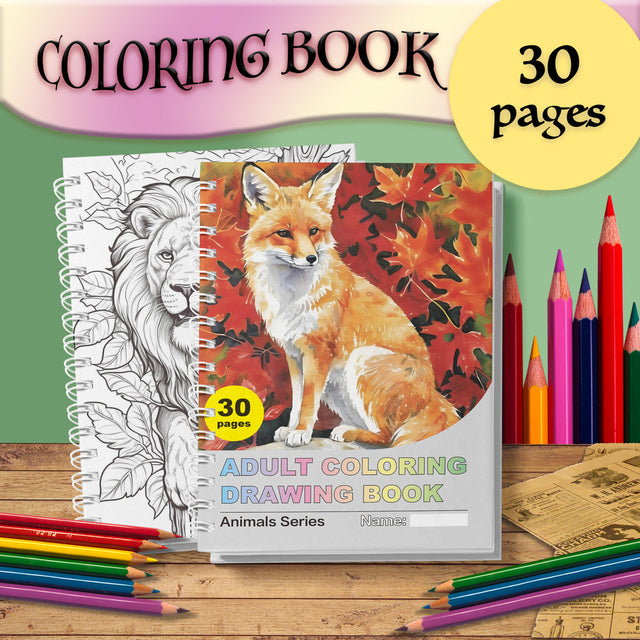 Animal & Nature Colouring Book — for grown-ups